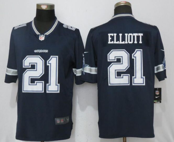 2017 NFL Nike Dallas cowboys #21 Elliott Blue 2017 Vapor Untouchable Limited Player->->NFL Jersey
